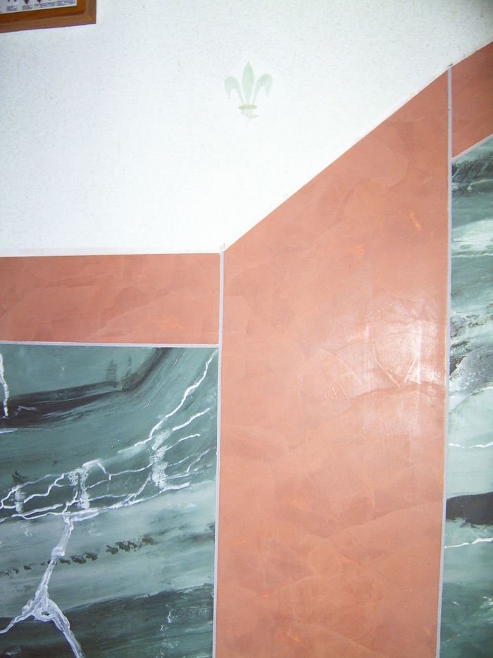 Detailansicht Marmorimitation